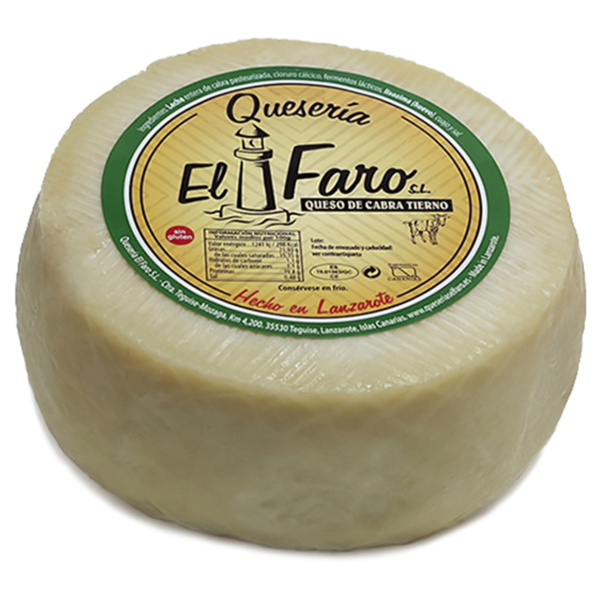 Queso de cabra Tierno Natural 4 kgQuesería El Faro