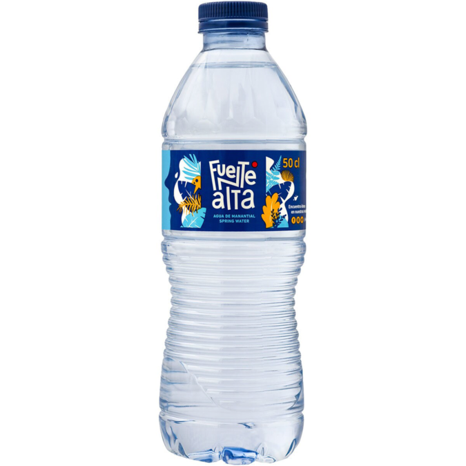 Agua mineral sin gas botella 50 cl