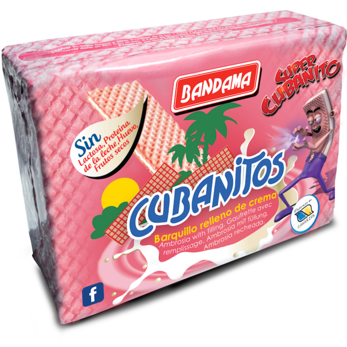 Galletas Cubanitos Relleno de Crema 90 gr.Bandama