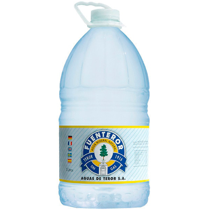 Agua mineral garrafa con asa 5 ltAguas de Teror