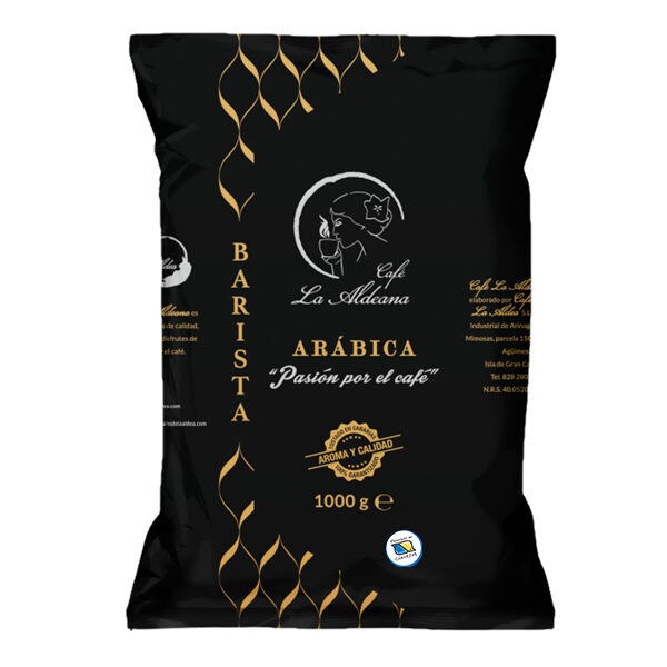 Café La Aldeana Premium Arábica grano 1 kg.Cafetales de la Aldea
