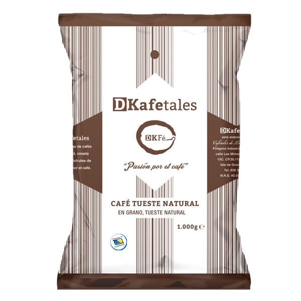 Café Dkafetales La Aldeana Natural grano 1kg.Cafetales de la Aldea