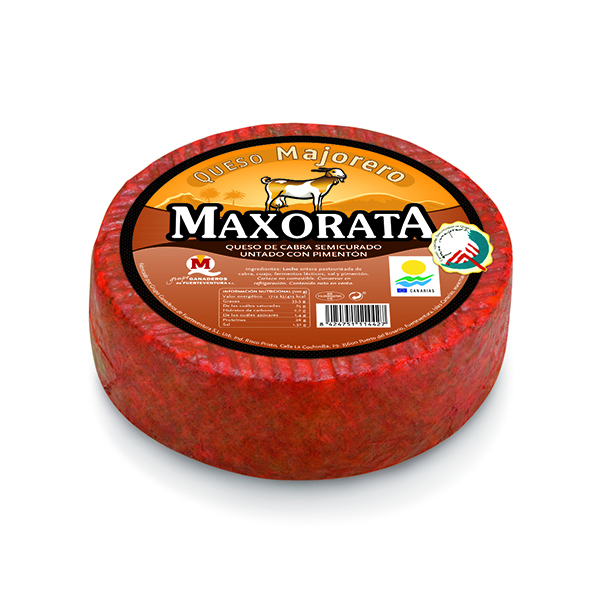 Queso Semicurado DOP Majorero Pimentón Maxorata 4 kg.