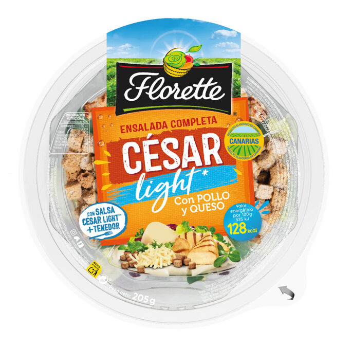 Ensalada completa Cesar Light 205gr.Vegetales de Canarias (Florette)