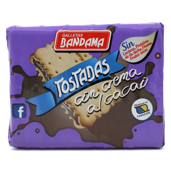 Galletas Tostadas con Crema al CacaoBandama