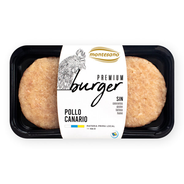 Burger Premium Pollo Canario Km.0 280 gr.Montesano
