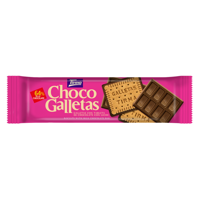 ChocoGalletas Chocolate con Leche 160 gr.Tirma
